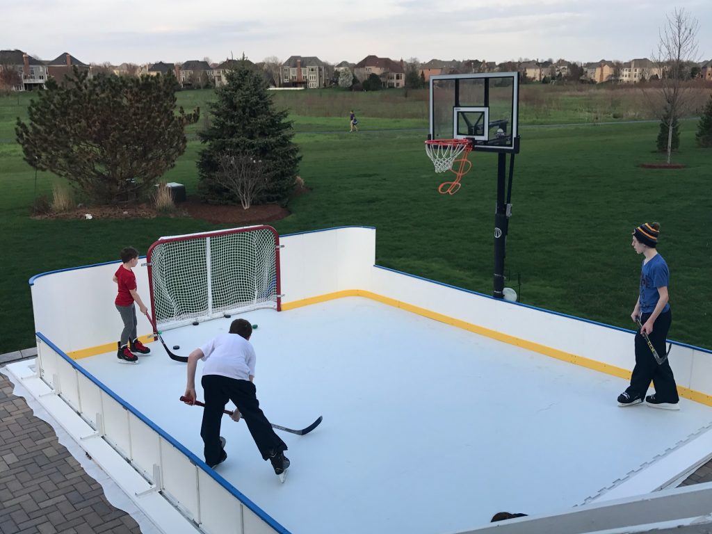 Tex Rink Colour V Home — Synthetic Ice Tiles for Your Backyard, Basement & Garage